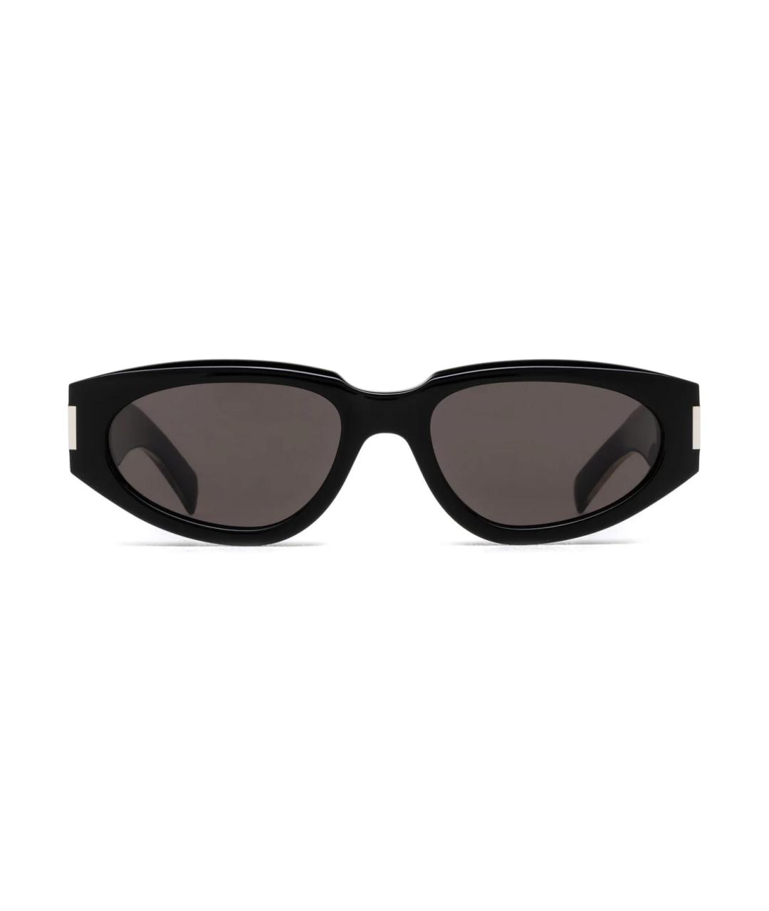 SAINT LAURENT Черные пластиковые солнцезащитные очки, фото 1