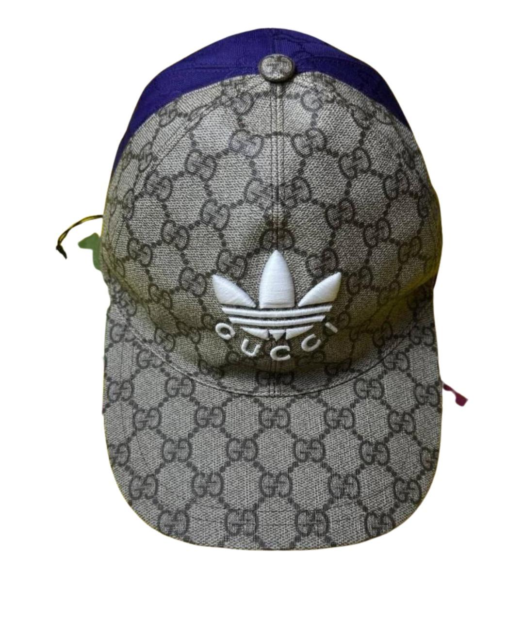 GUCCI Фиолетовая хлопковая кепка/бейсболка, фото 1