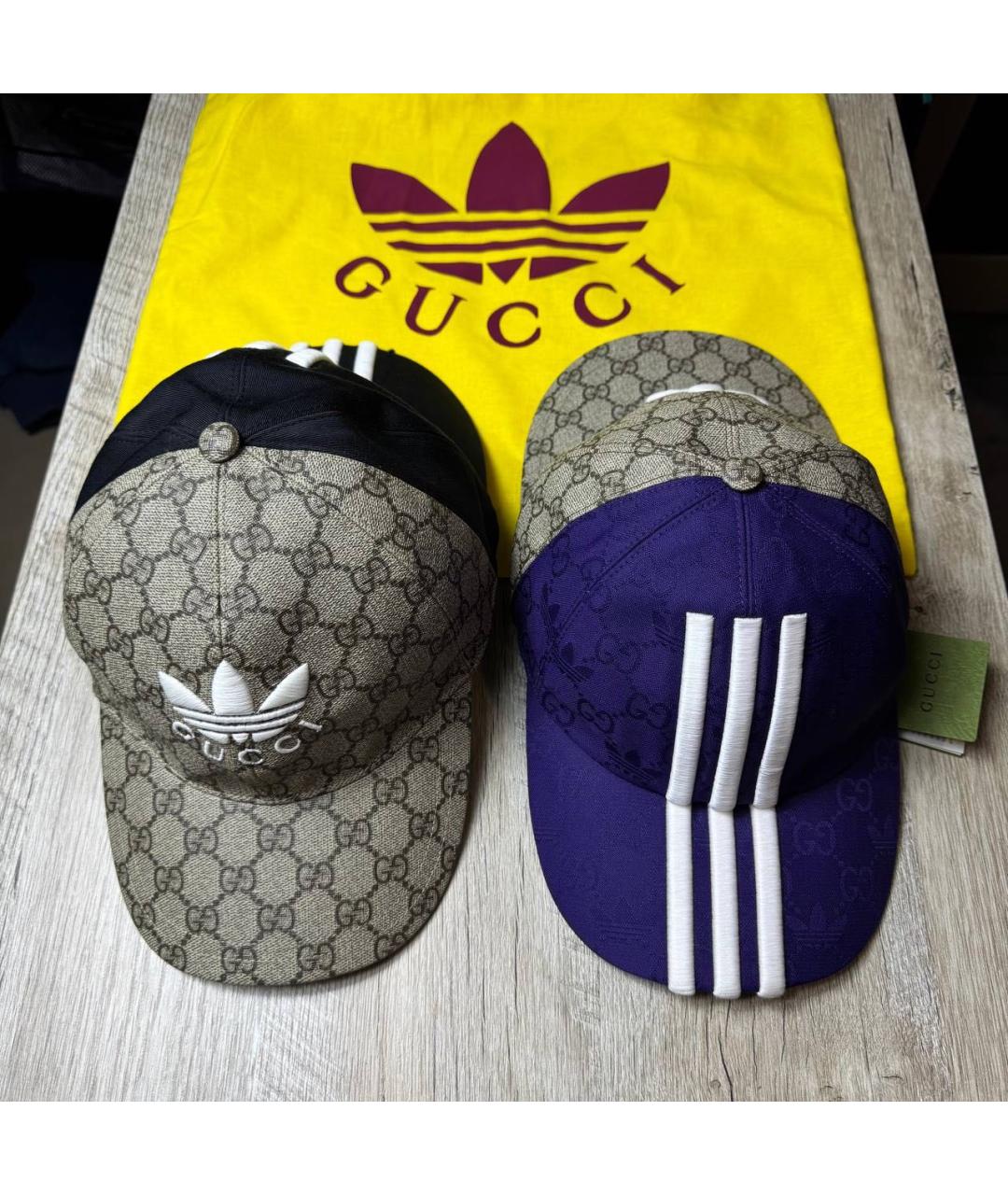 GUCCI Фиолетовая хлопковая кепка/бейсболка, фото 6