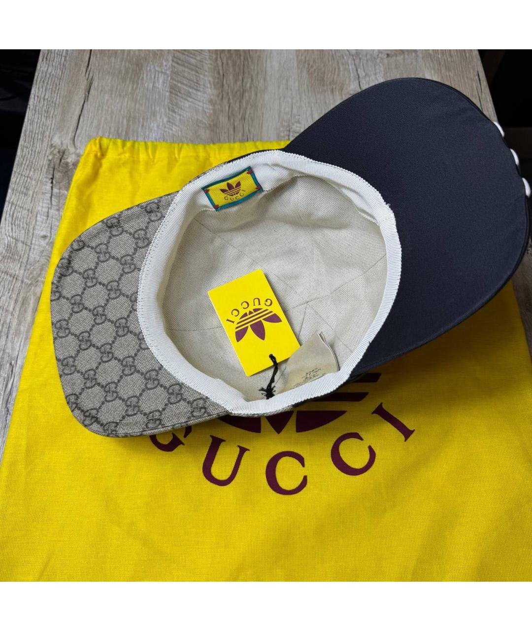 GUCCI Черная хлопковая кепка/бейсболка, фото 4