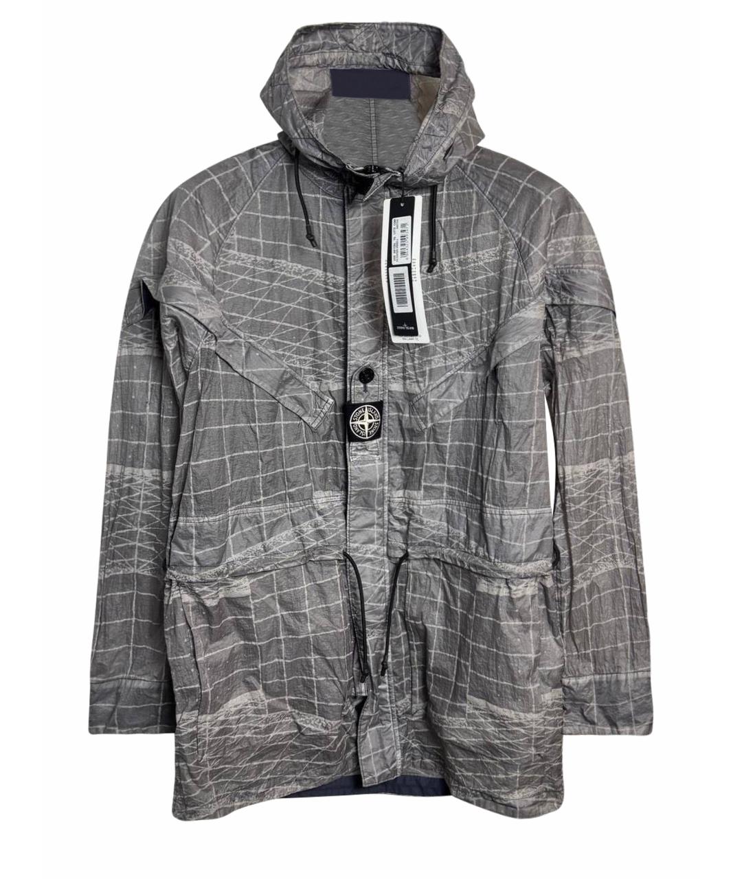 STONE ISLAND Серая полиэстеровая куртка, фото 1
