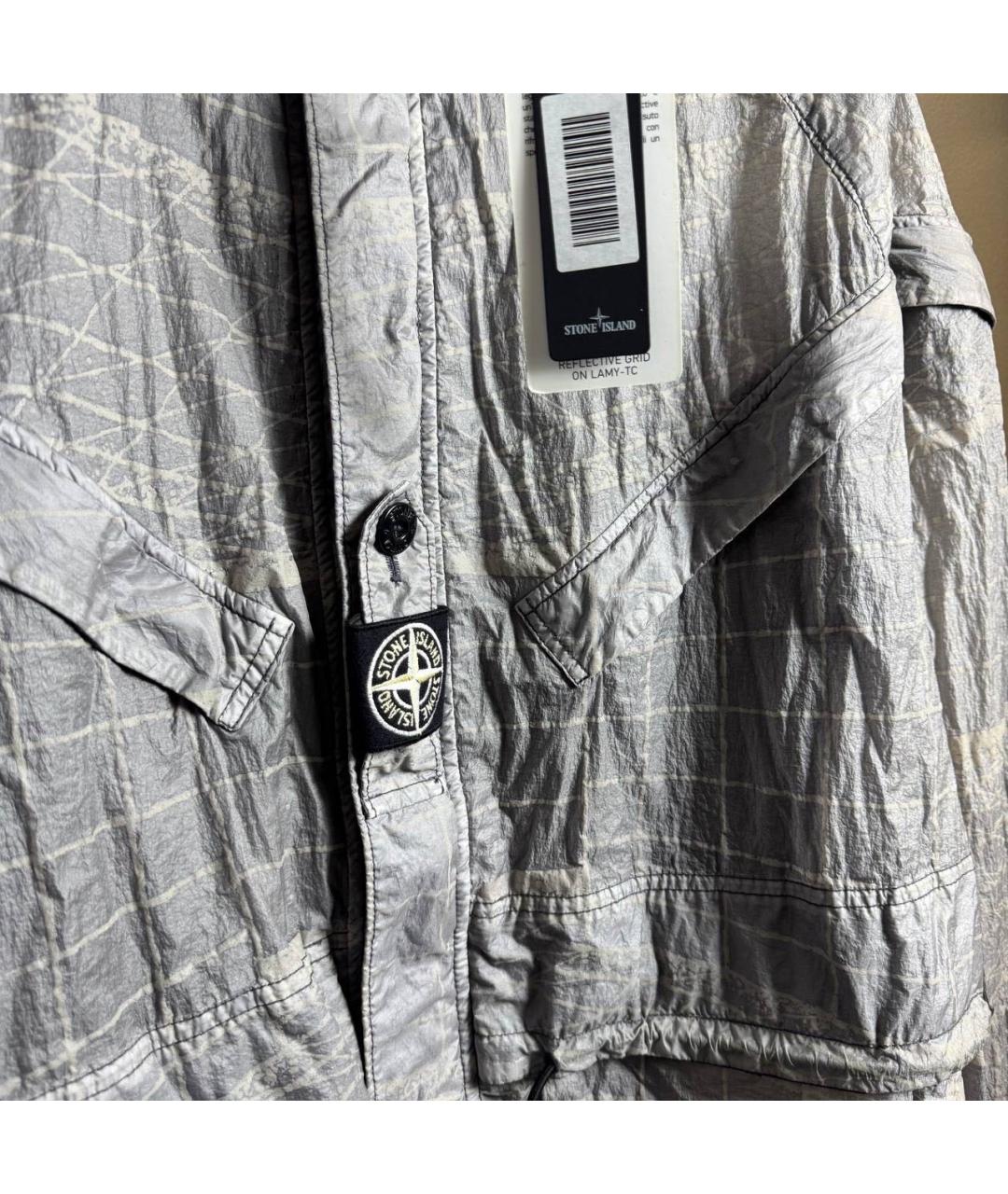 STONE ISLAND Серая полиэстеровая куртка, фото 7