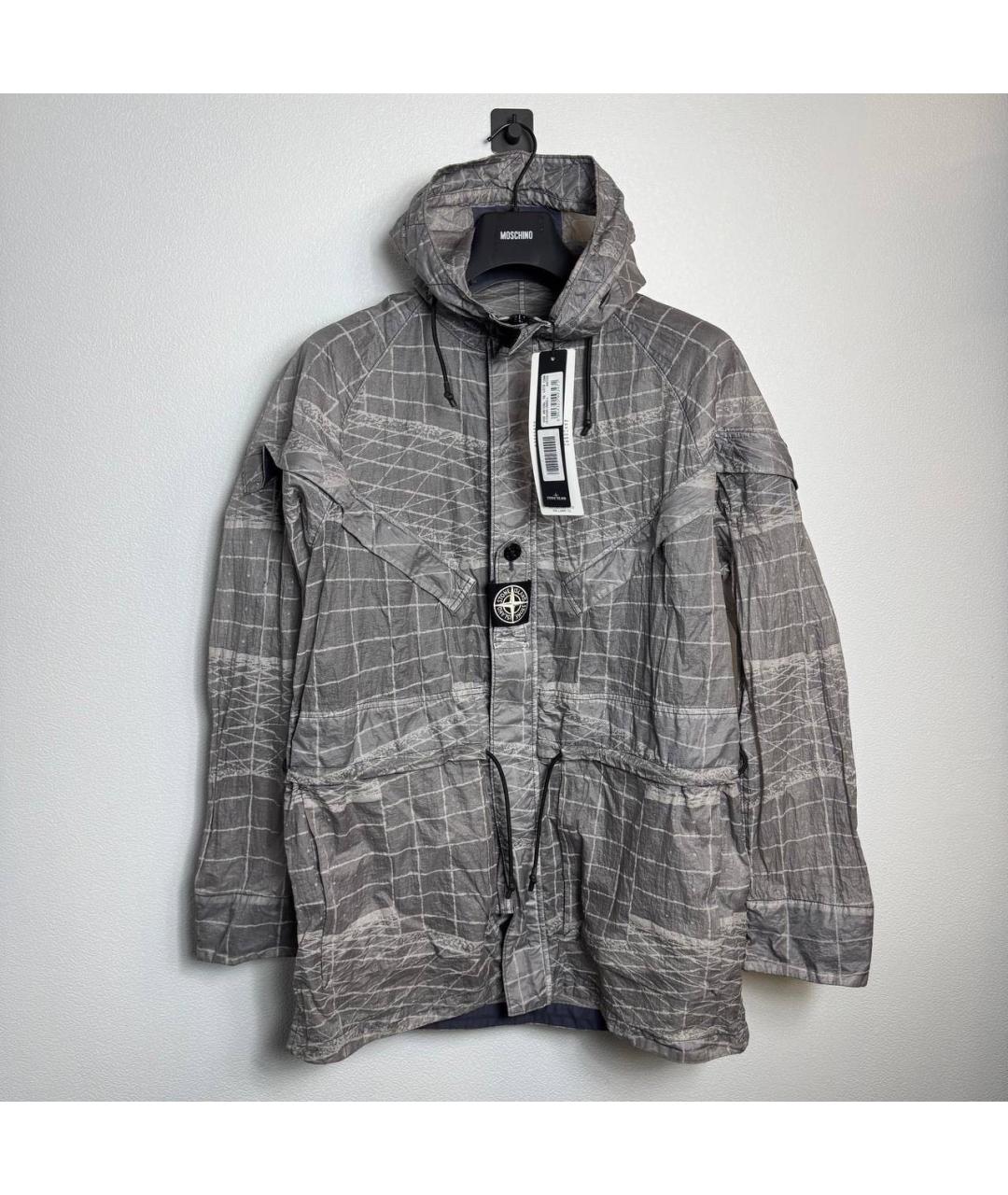 STONE ISLAND Серая полиэстеровая куртка, фото 9