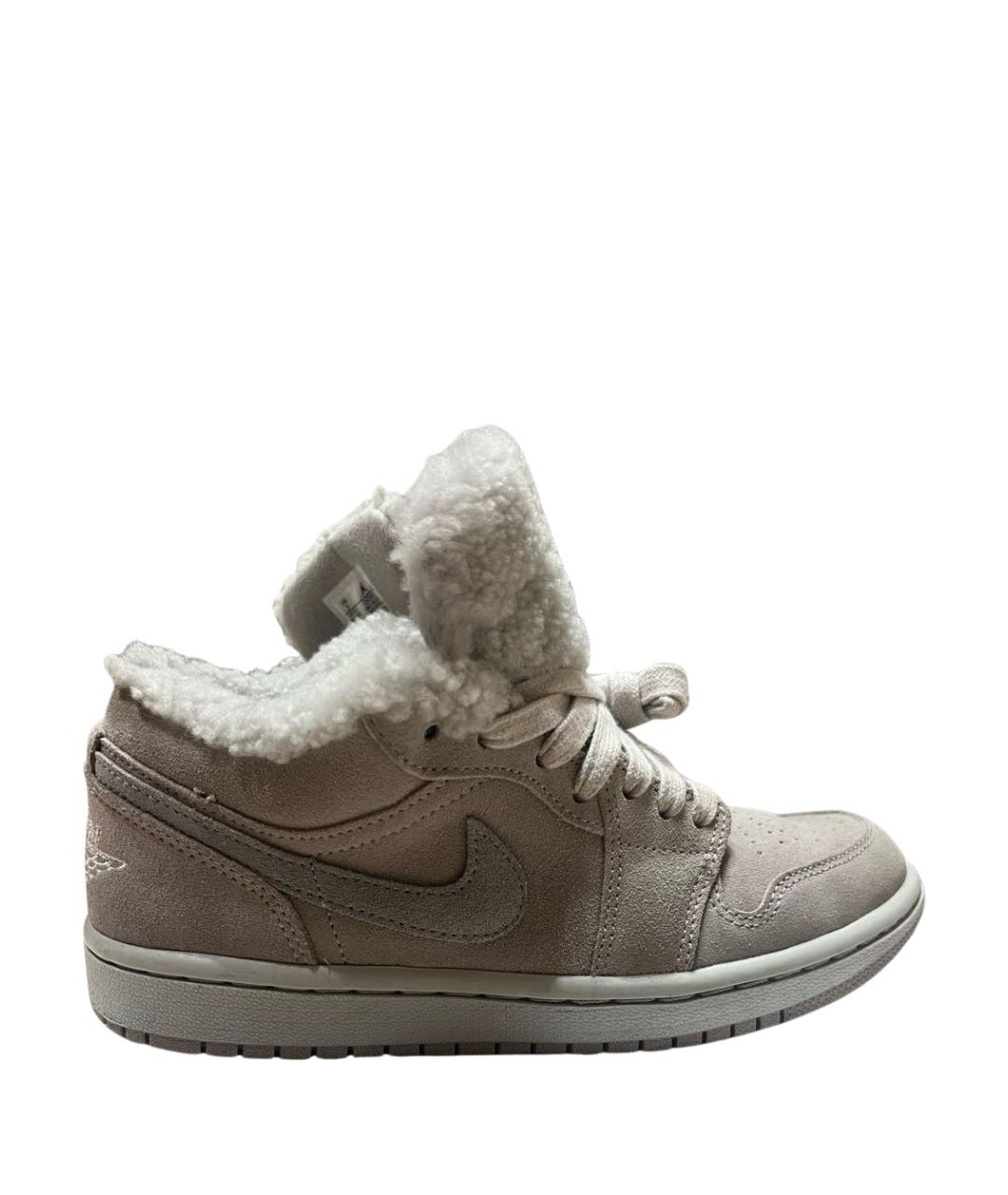 JORDAN Серые замшевые кроссовки, фото 1