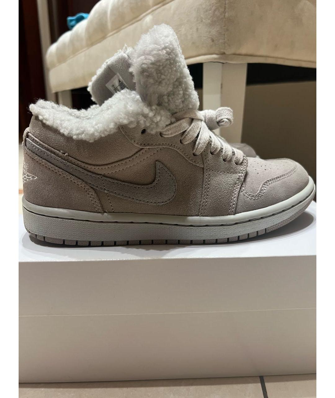 JORDAN Серые замшевые кроссовки, фото 9