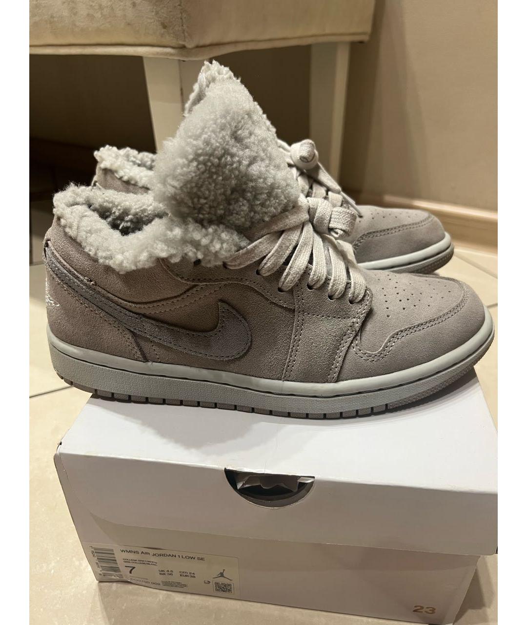 JORDAN Серые замшевые кроссовки, фото 7