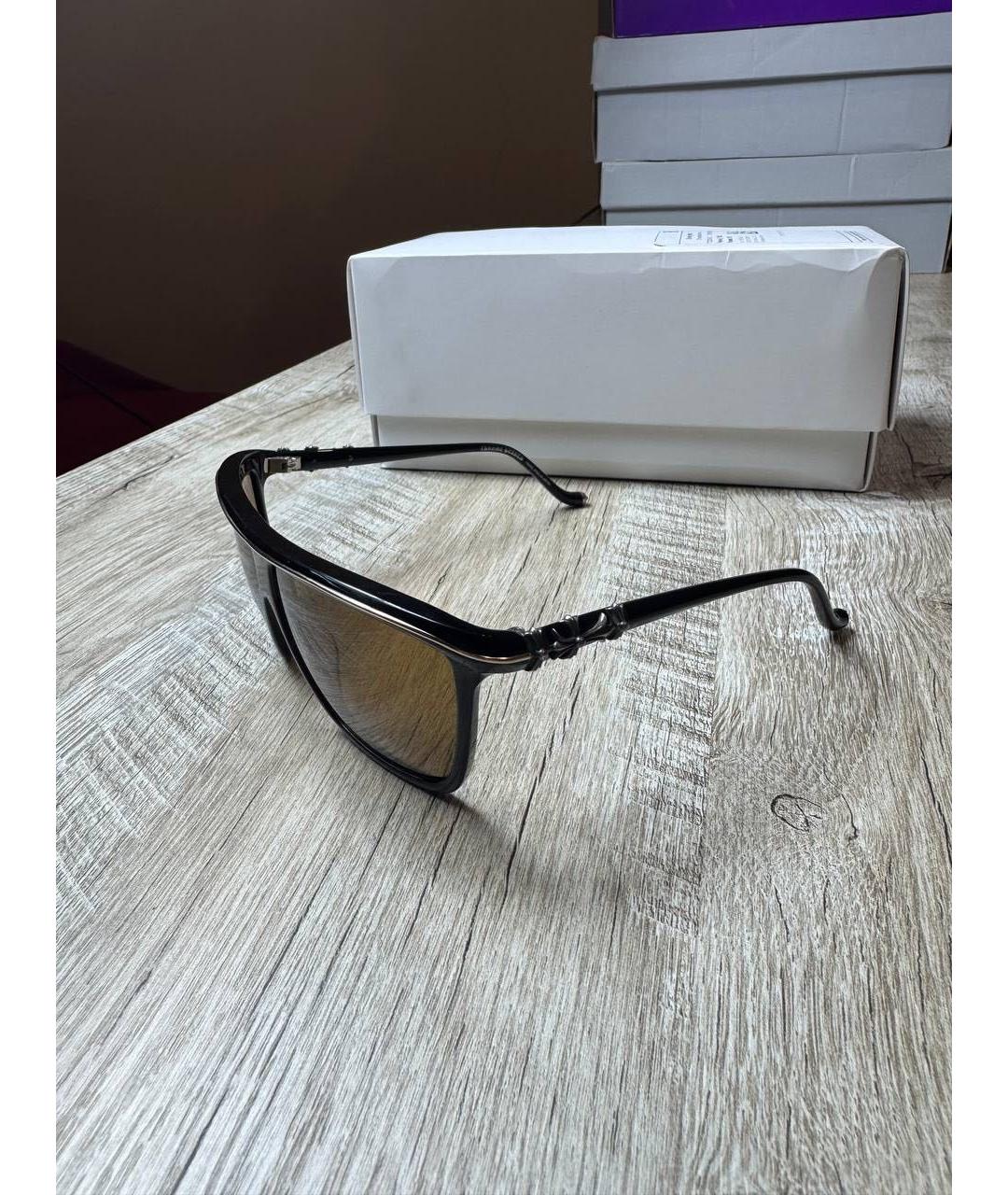 CHROME HEARTS Черные пластиковые солнцезащитные очки, фото 2