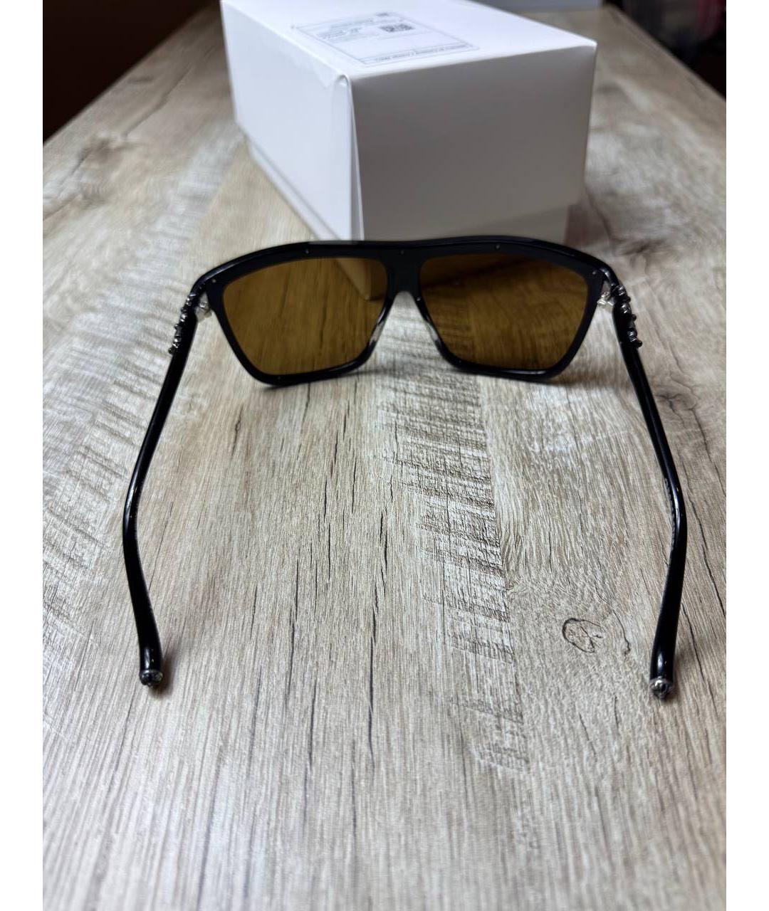 CHROME HEARTS Черные пластиковые солнцезащитные очки, фото 5
