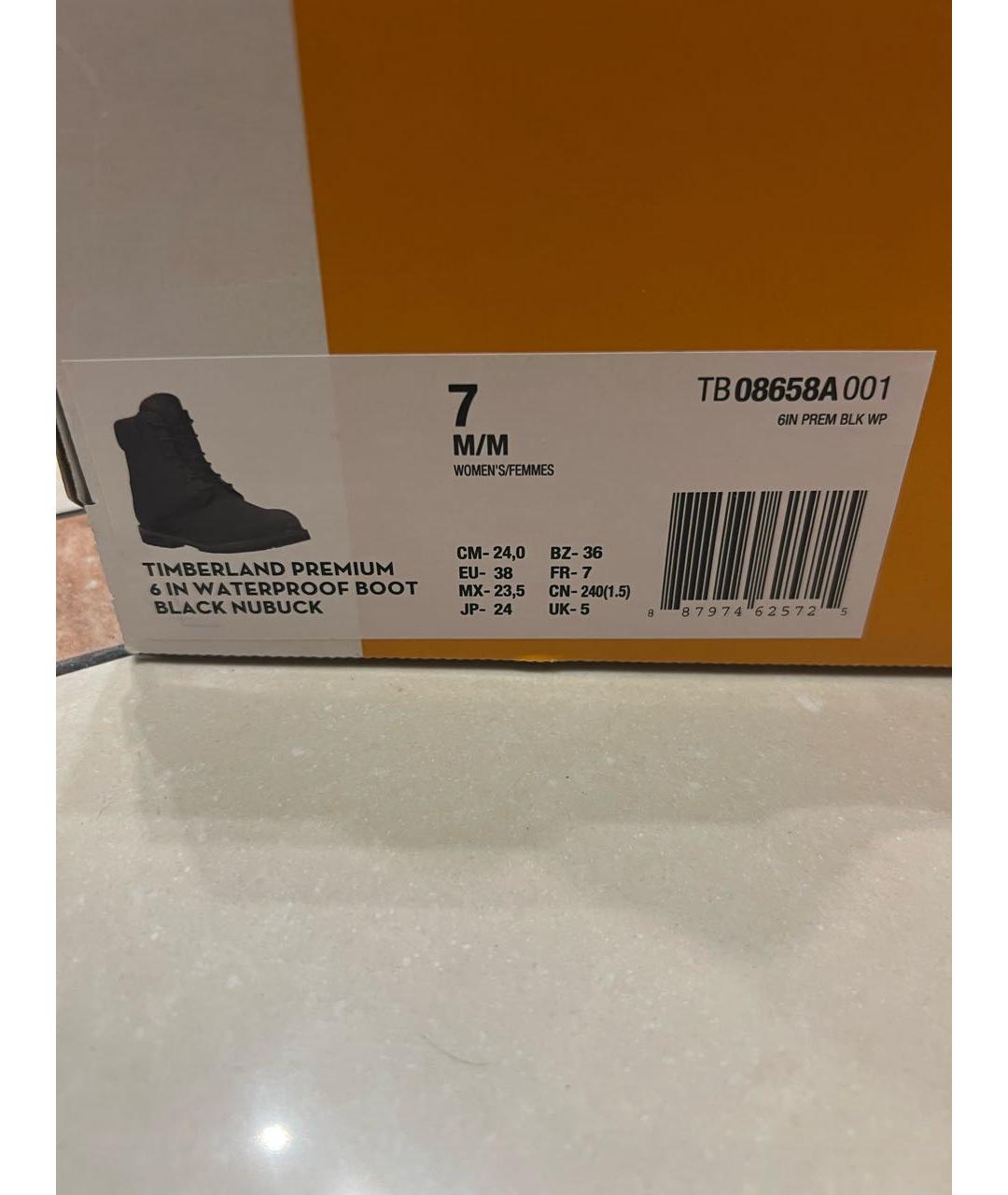 TIMBERLAND Черные нубуковые ботинки, фото 5
