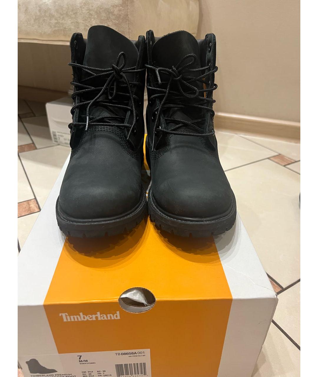 TIMBERLAND Черные нубуковые ботинки, фото 8