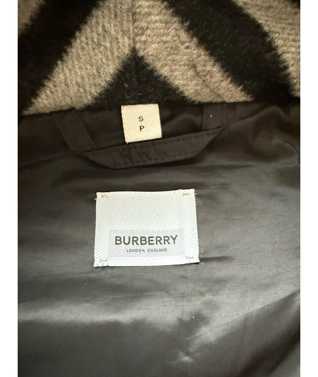 BURBERRY Черный полиамидовый пуховик, фото 3