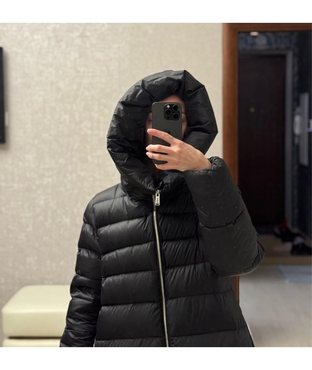 ADD Черный полиамидовый пуховик, фото 4