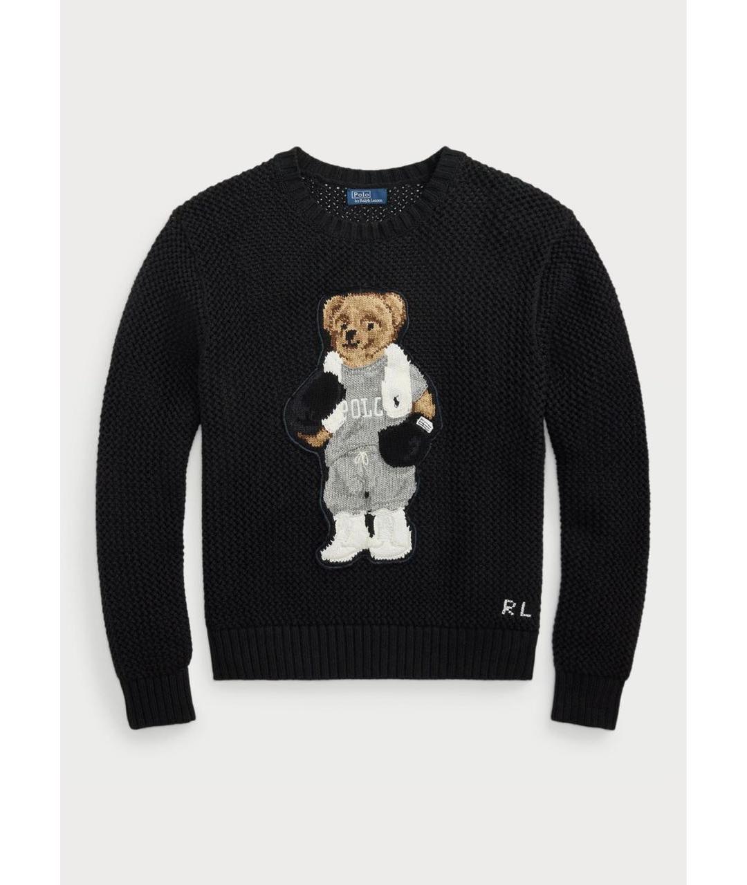 POLO RALPH LAUREN Черный хлопковый джемпер / свитер, фото 7