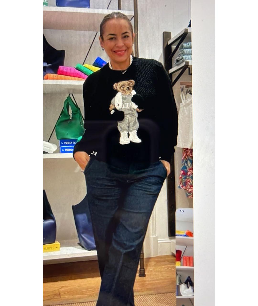 POLO RALPH LAUREN Черный хлопковый джемпер / свитер, фото 3