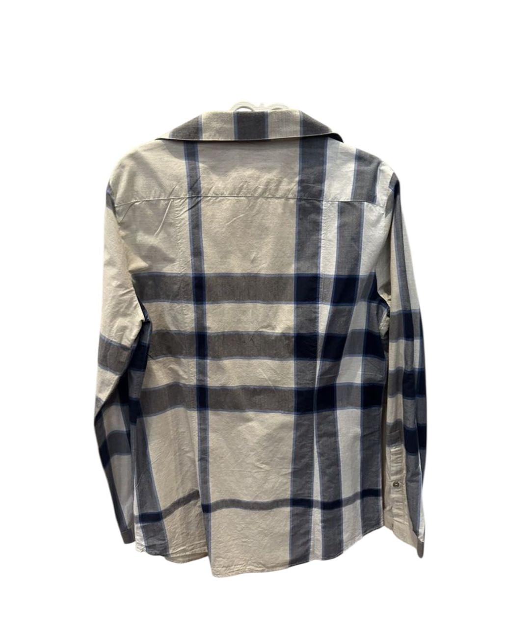 BURBERRY Серая хлопковая рубашка, фото 2