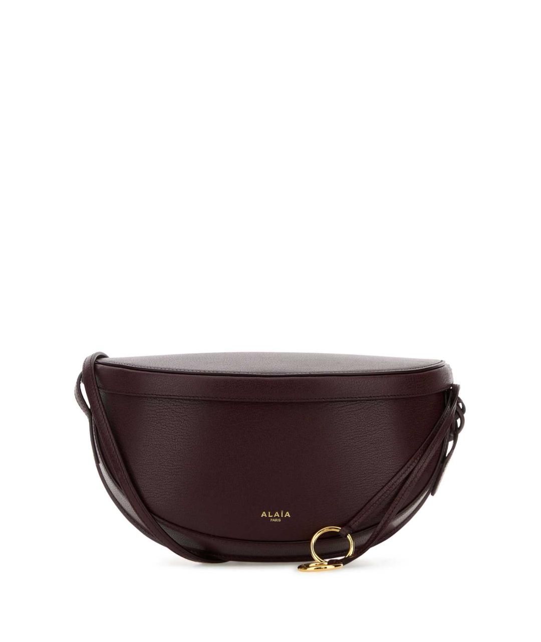 ALAIA Бордовая кожаная сумка с короткими ручками, фото 1