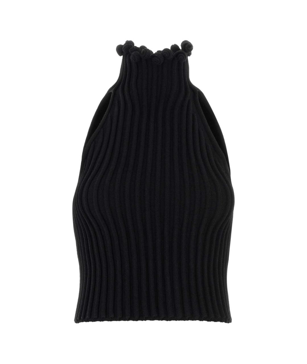 ALAIA Черная вискозная футболка, фото 1