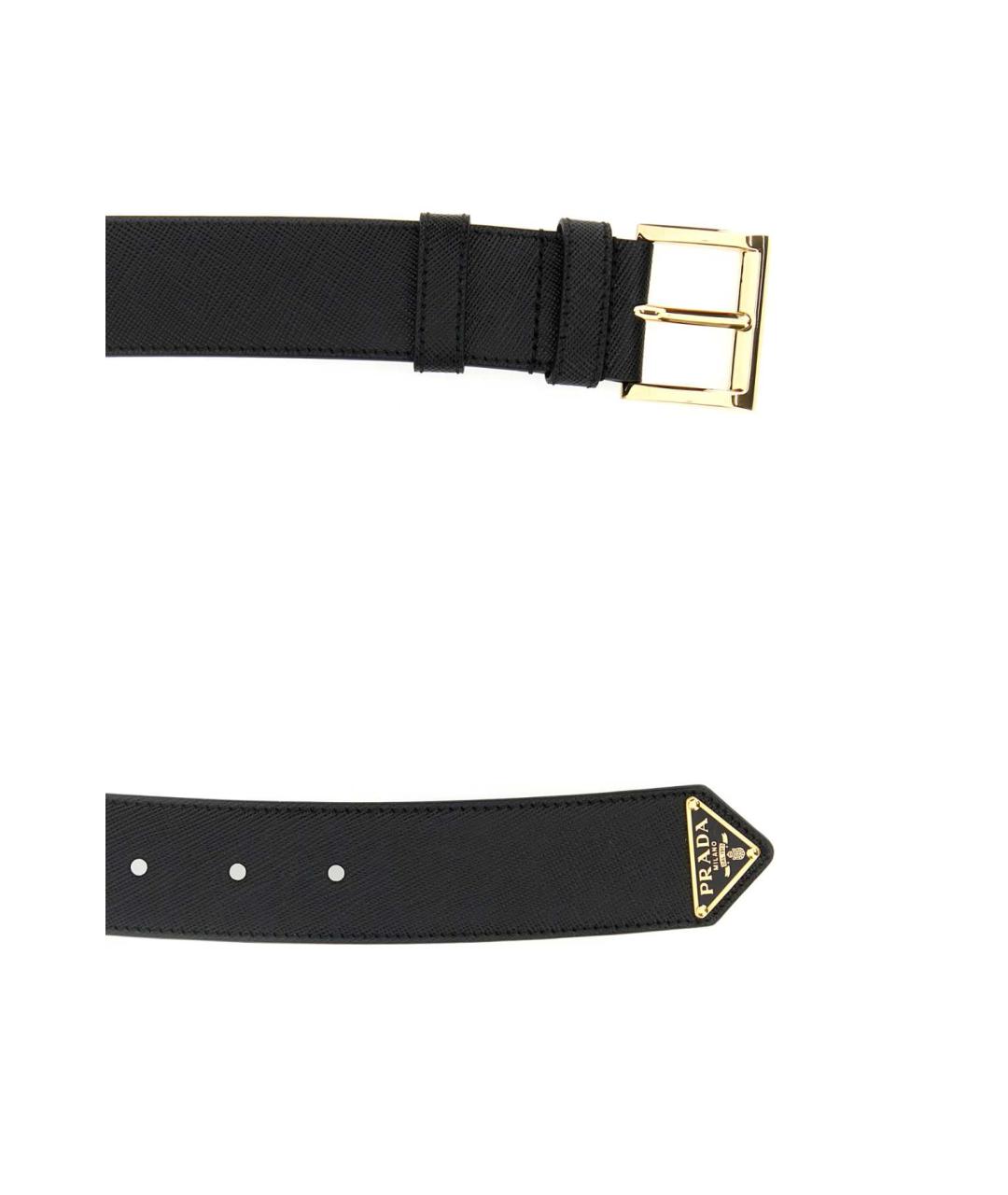 PRADA Черный кожаный ремень, фото 2