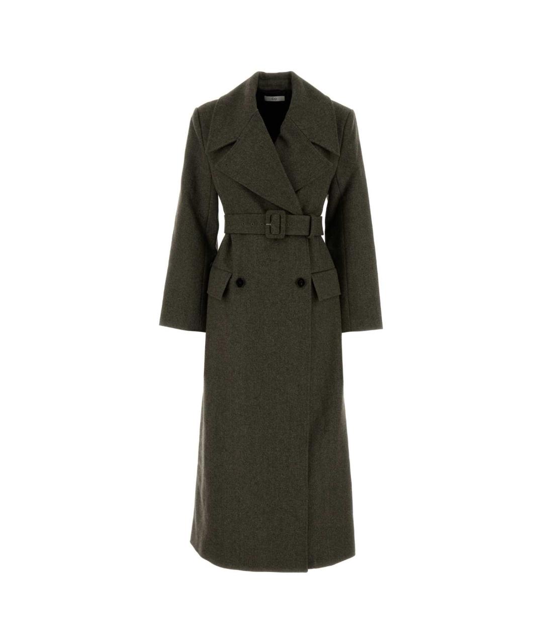 CO Зеленые шерстяное пальто, фото 1