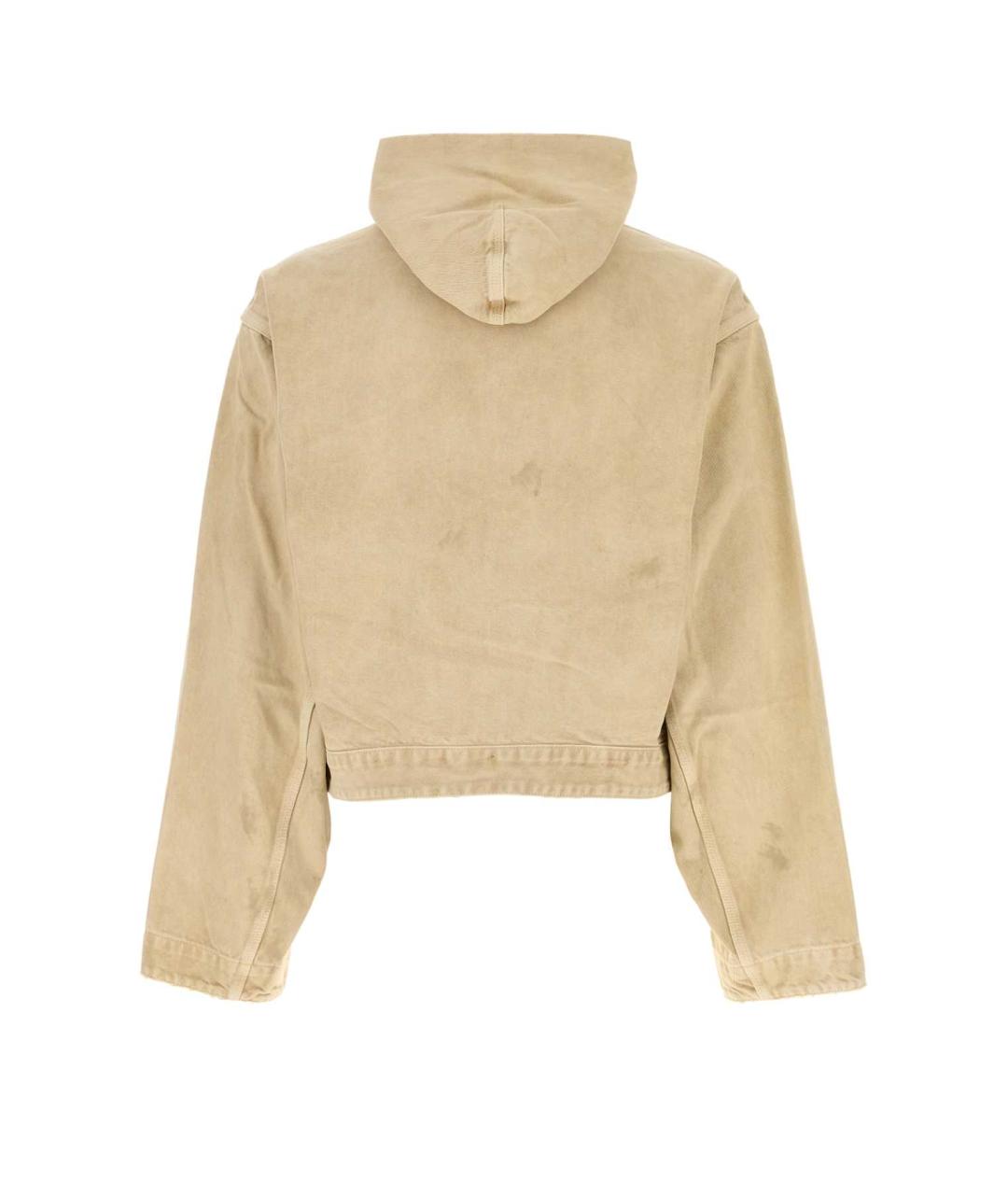 BALENCIAGA Бежевая хлопковая куртка, фото 2