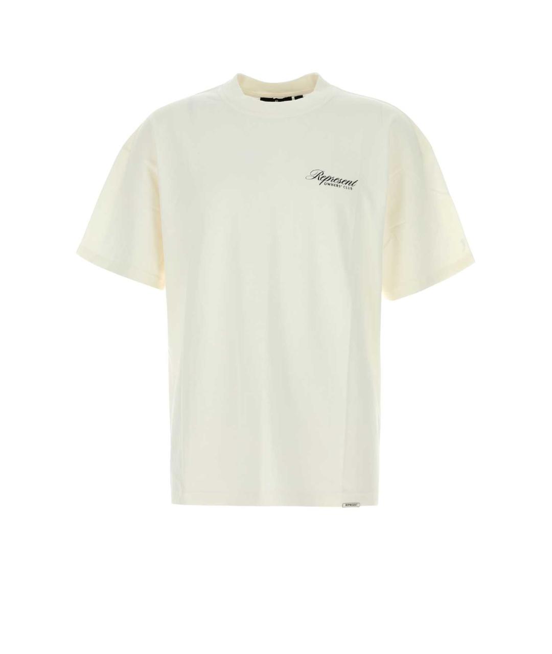 REPRESENT Белая хлопковая футболка, фото 1