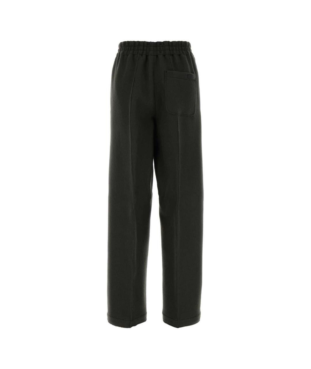 Ami Paris Серые шерстяные прямые брюки, фото 1