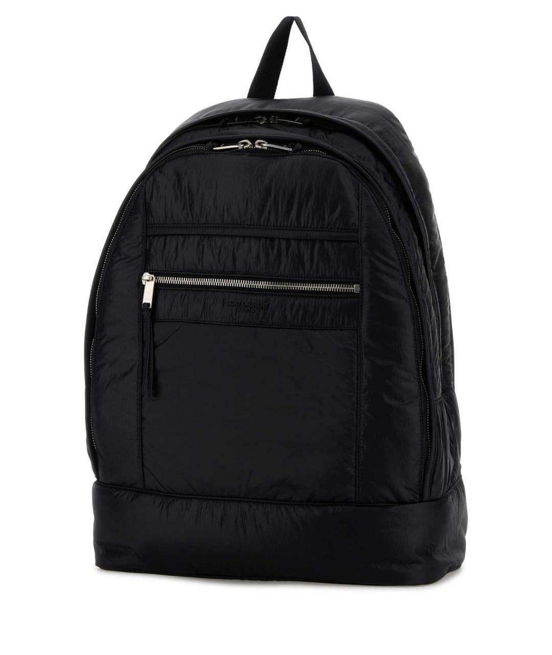 SAINT LAURENT Черный тканевый рюкзак, фото 2