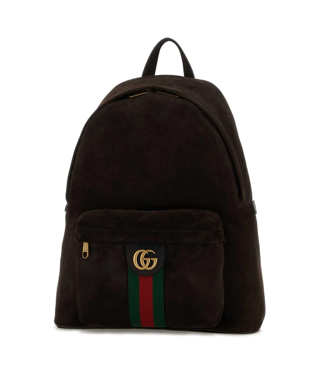 GUCCI Коричневый замшевый рюкзак, фото 2