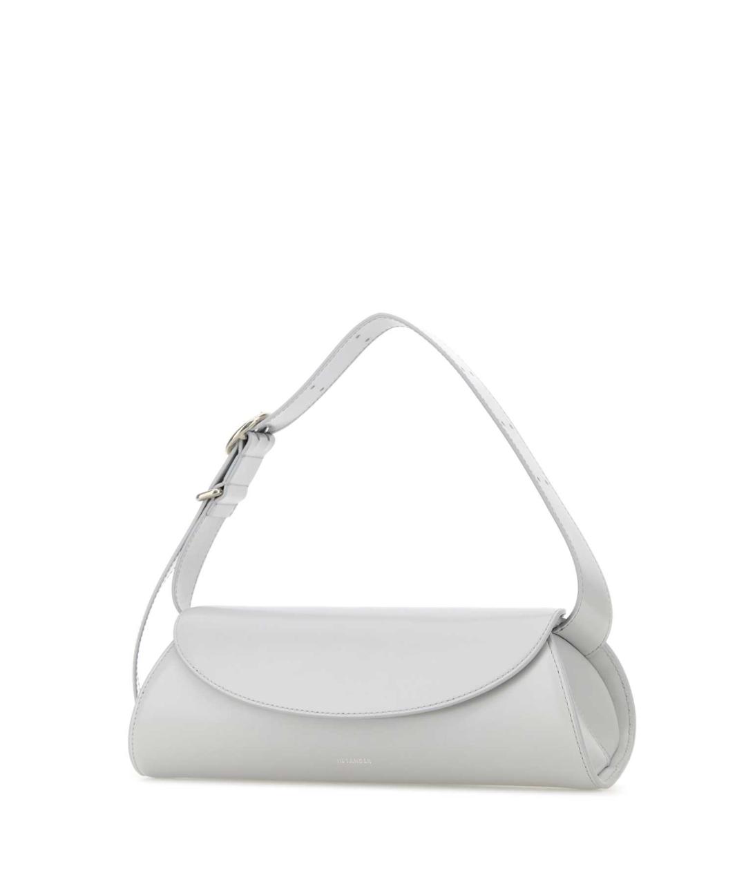 JIL SANDER Серая кожаная сумка с короткими ручками, фото 1