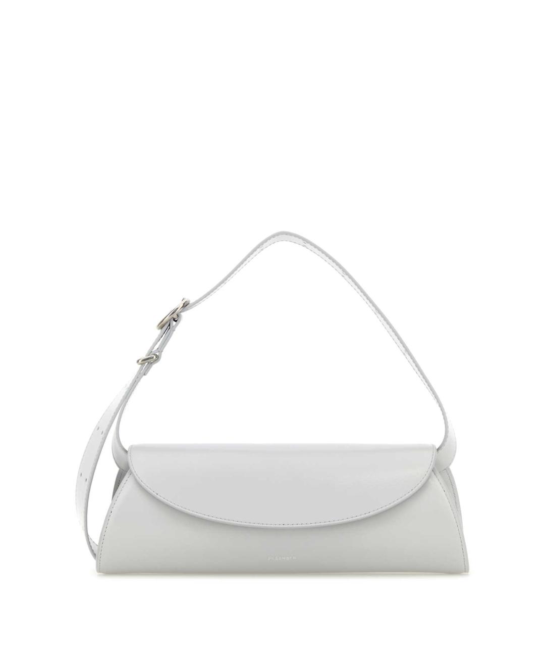 JIL SANDER Серая кожаная сумка с короткими ручками, фото 2