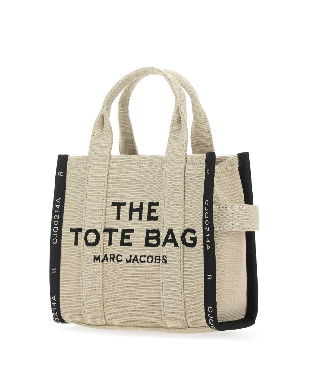 MARC JACOBS Бежевая хлопковая сумка с короткими ручками, фото 2
