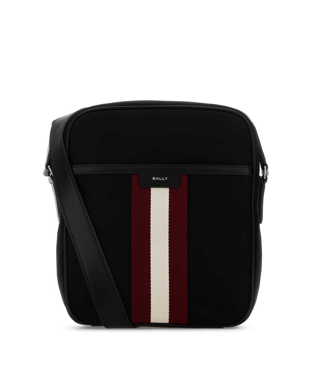 BALLY Черная тканевая сумка на плечо, фото 2