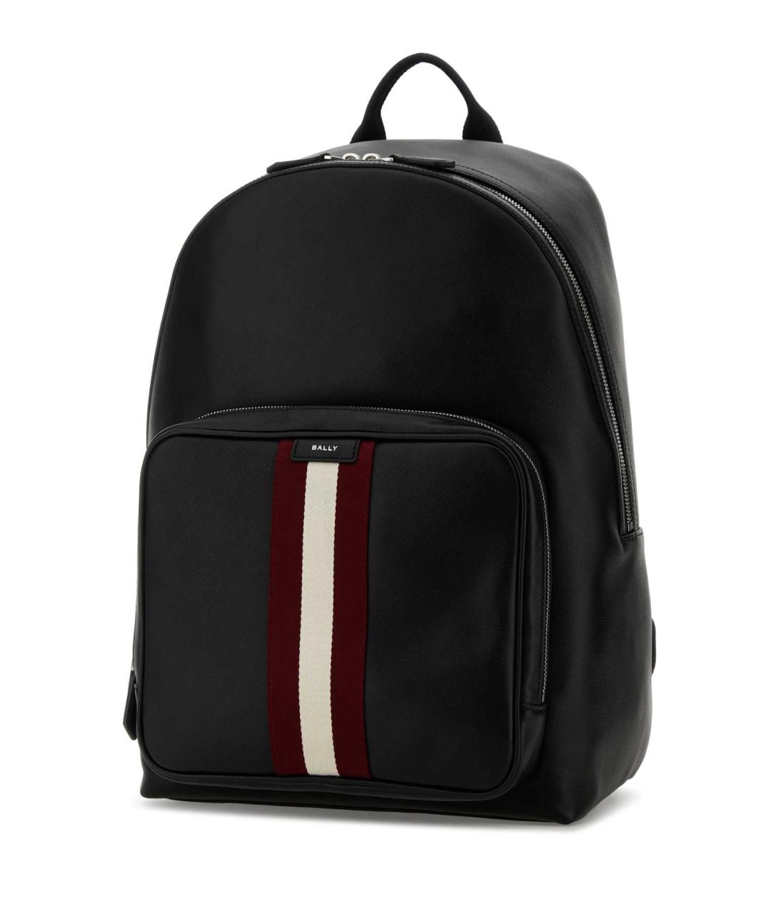 BALLY Черный кожаный рюкзак, фото 2