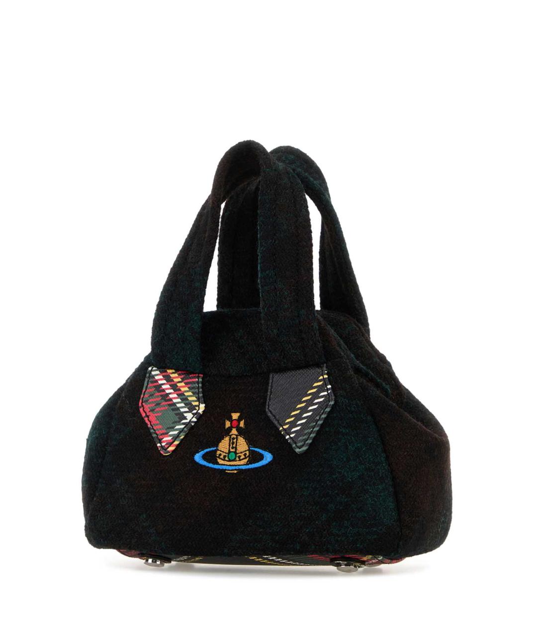 VIVIENNE WESTWOOD Мульти шерстяная сумка с короткими ручками, фото 2