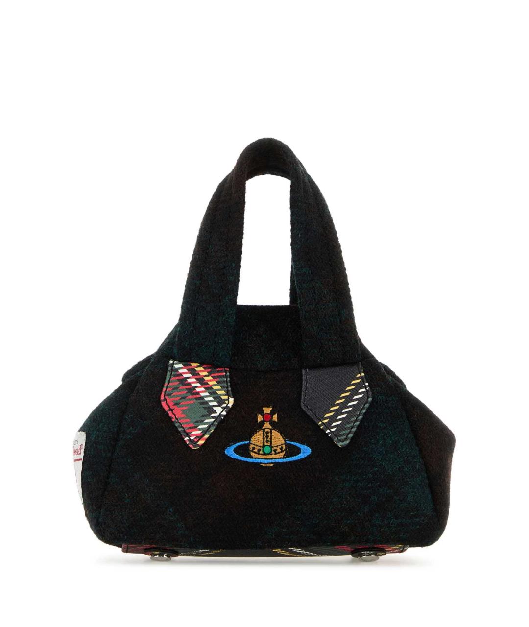 VIVIENNE WESTWOOD Мульти шерстяная сумка с короткими ручками, фото 1