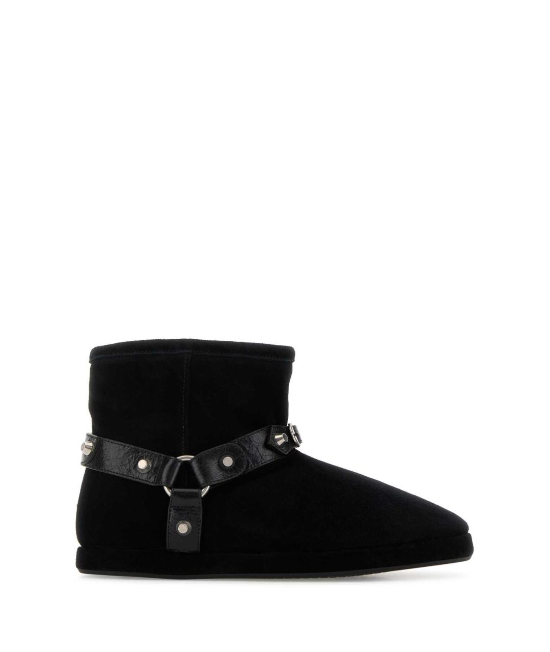 BALENCIAGA Черные кожаные сапоги, фото 2