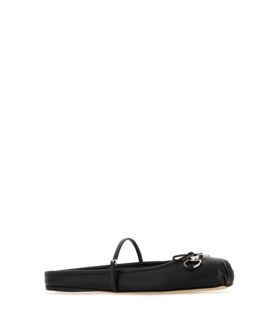 GUCCI Черные кожаные туфли, фото 2