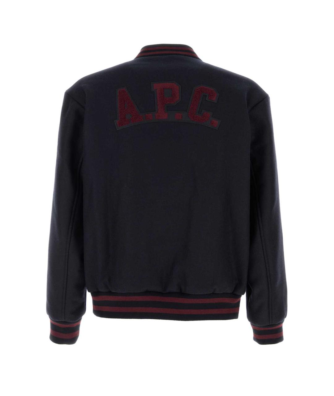 A.P.C. Синяя шерстяная кэжуал рубашка, фото 3