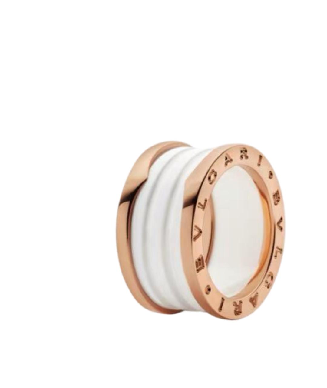 BVLGARI Белое кольцо из розового золота, фото 7