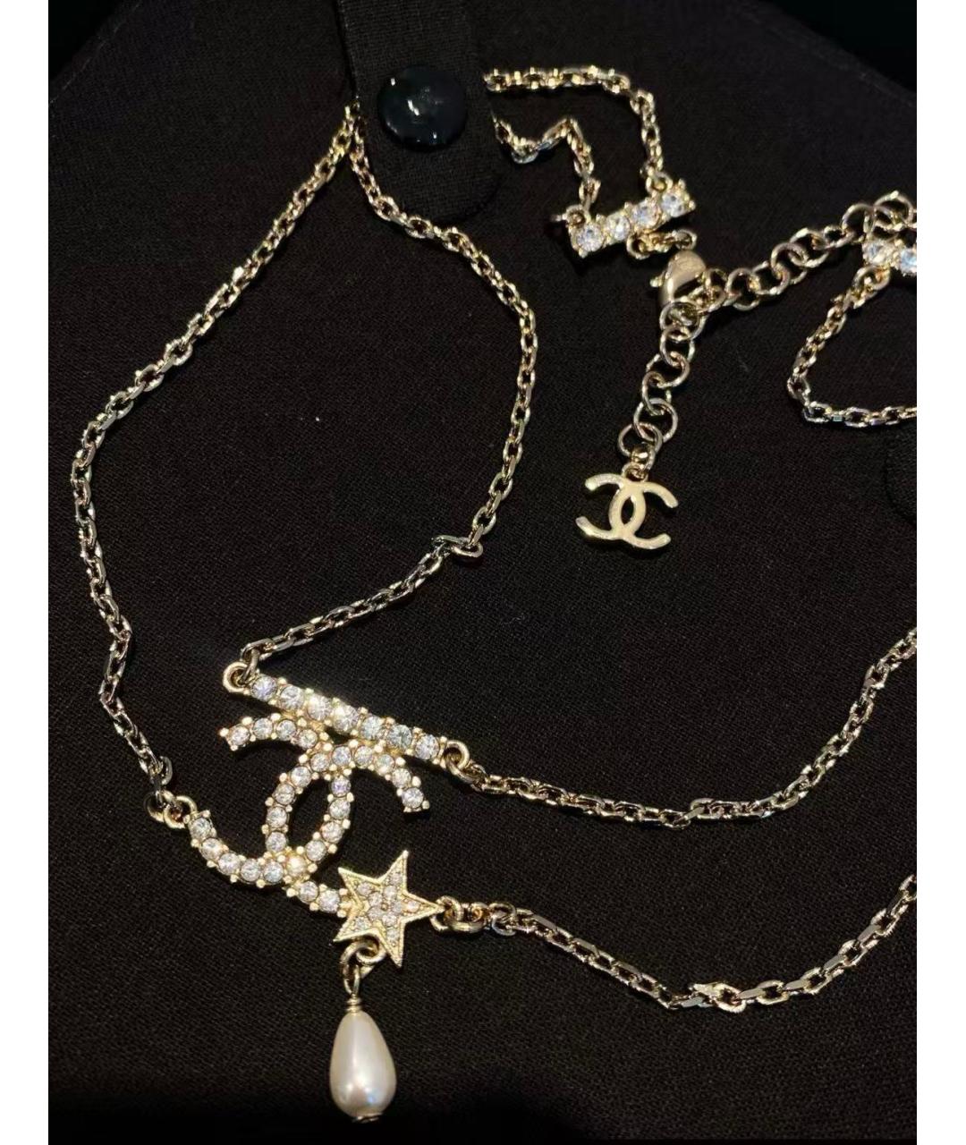 CHANEL Серебряное металлическое колье, фото 4