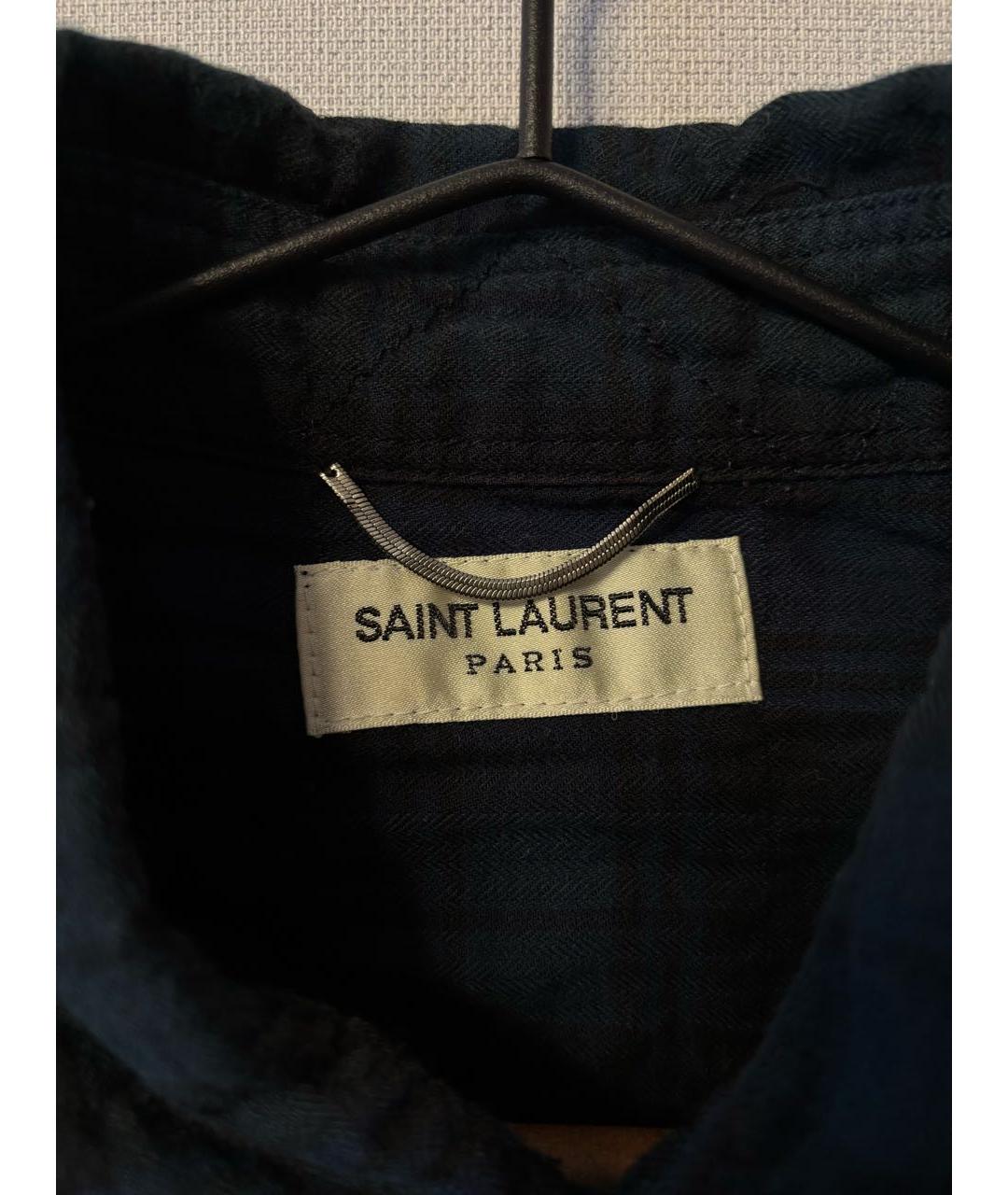 SAINT LAURENT Мульти хлопковая кэжуал рубашка, фото 6