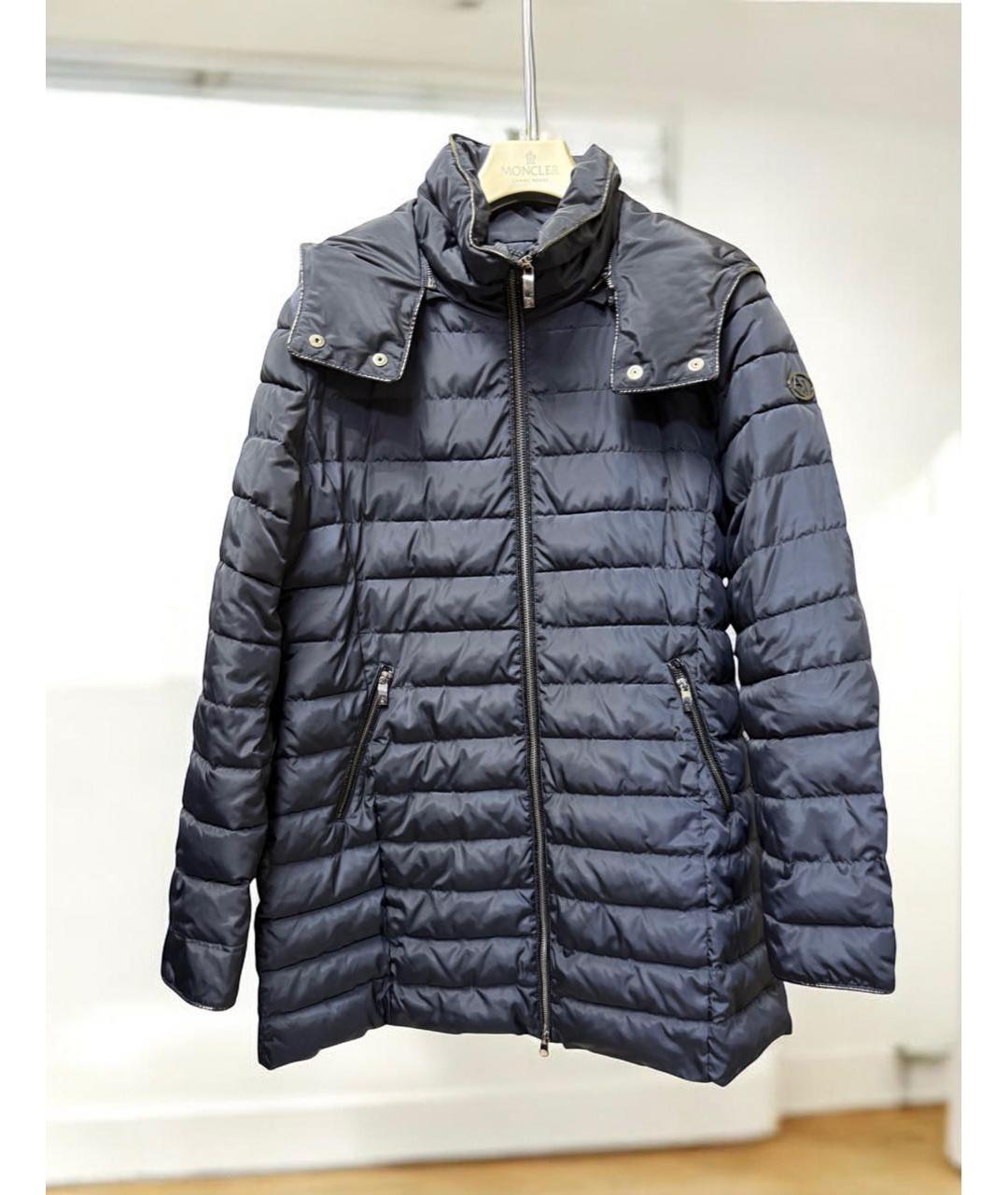 ARMANI JEANS Черный полиэстеровый пуховик, фото 7