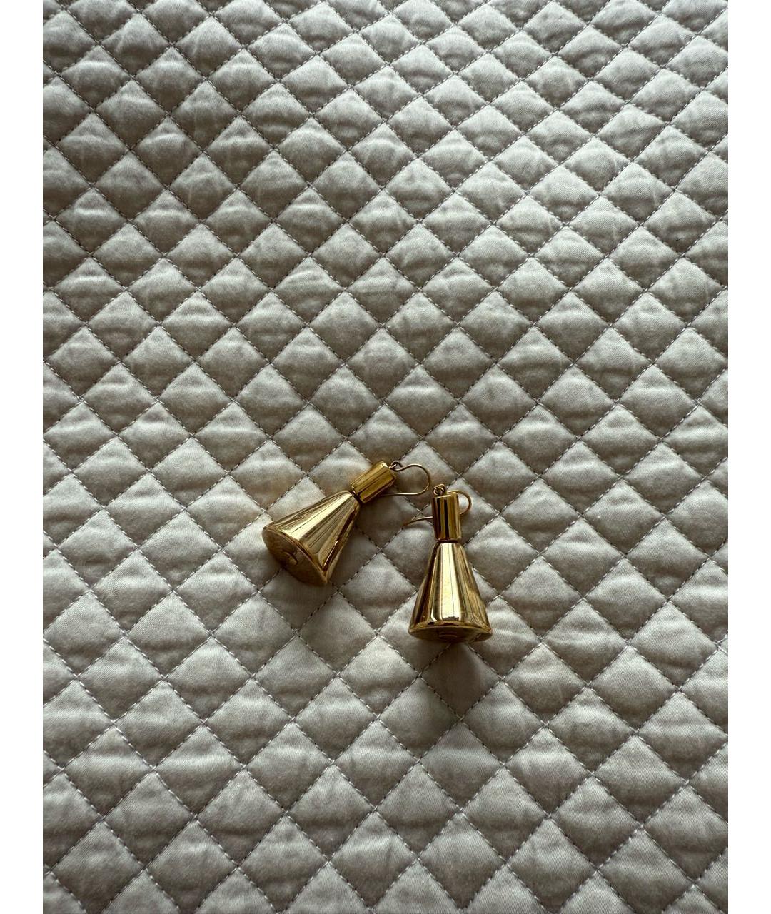 JIL SANDER Золотые металлические серьги, фото 6