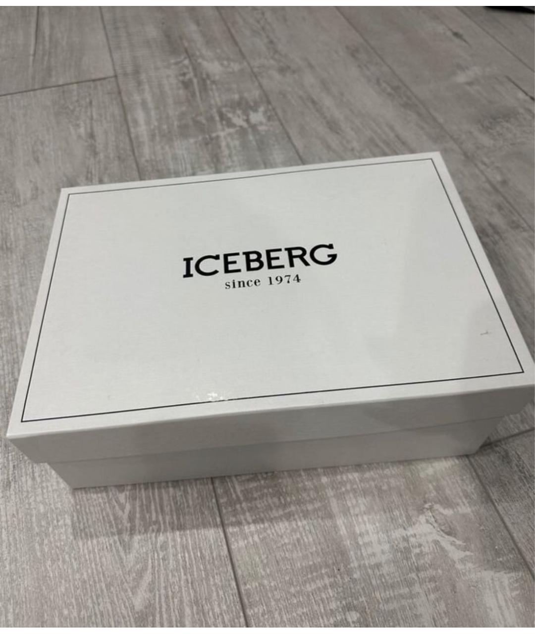 ICEBERG Черные кожаные сандалии, фото 6