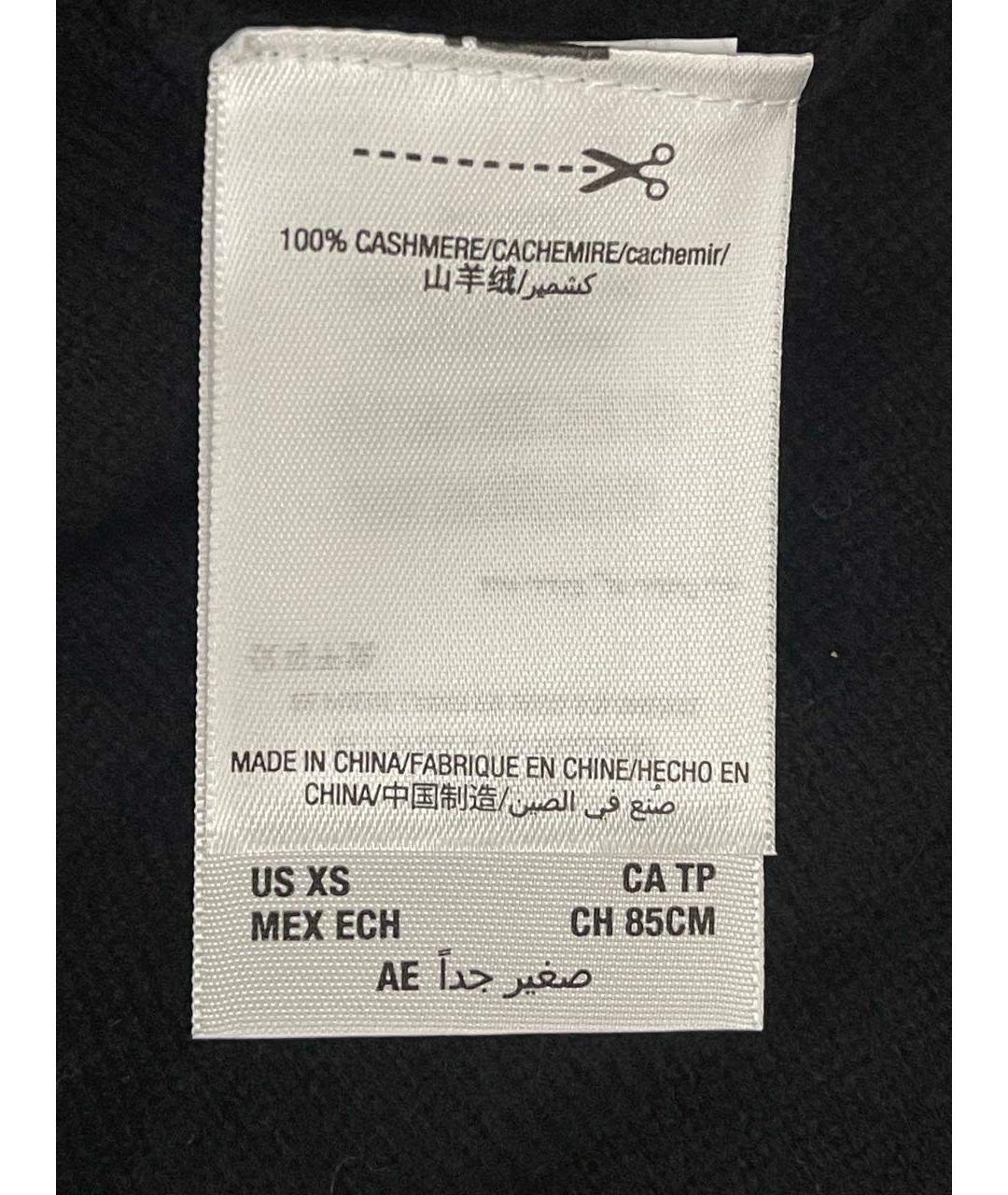 JUICY COUTURE Черный кашемировый джемпер / свитер, фото 7