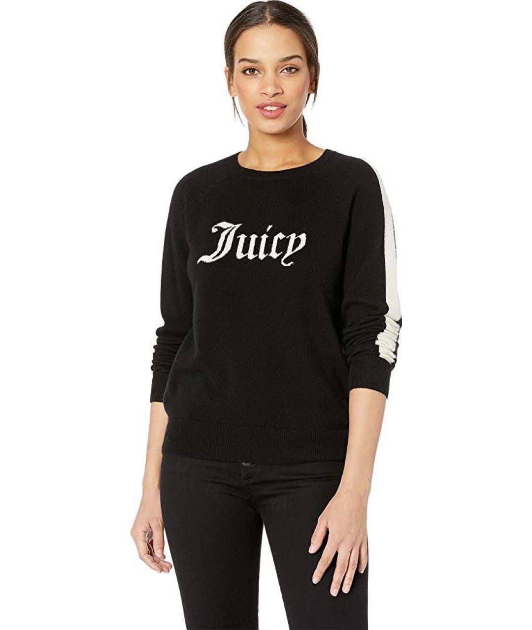 JUICY COUTURE Черный кашемировый джемпер / свитер, фото 2