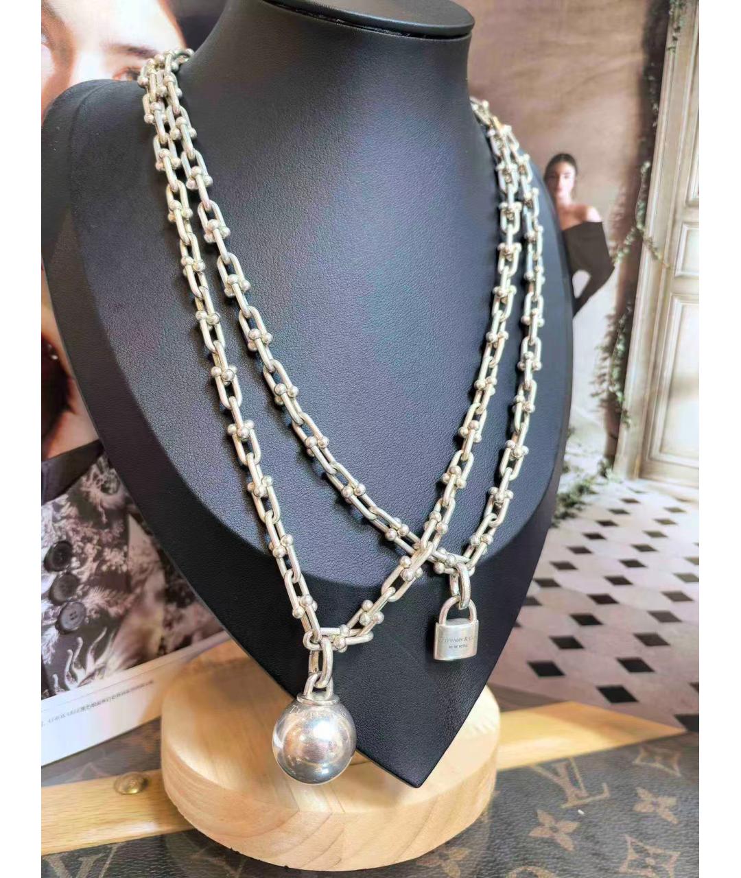 TIFFANY&CO Серебряное серебряное колье, фото 3