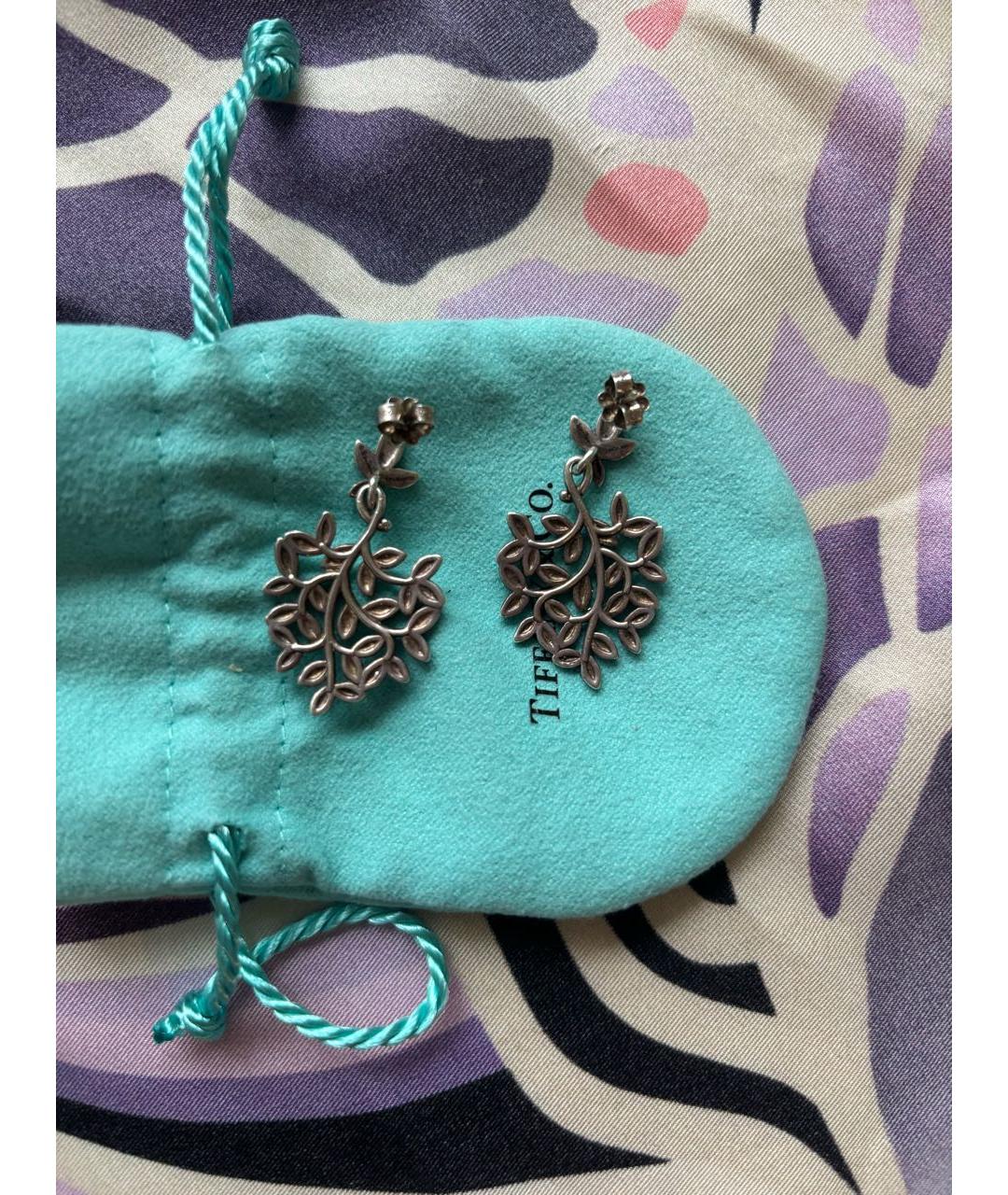 TIFFANY&CO Серебряные серебряные серьги, фото 3