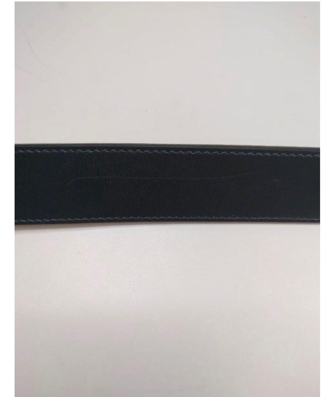 GUCCI Черный кожаный ремень, фото 8
