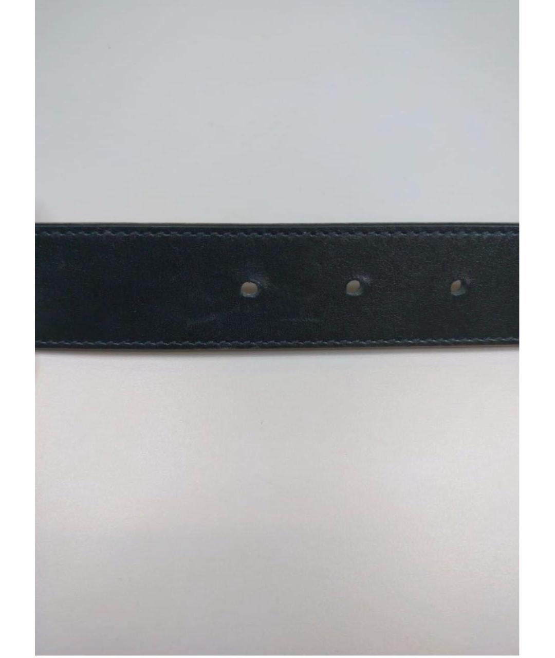 GUCCI Черный кожаный ремень, фото 7